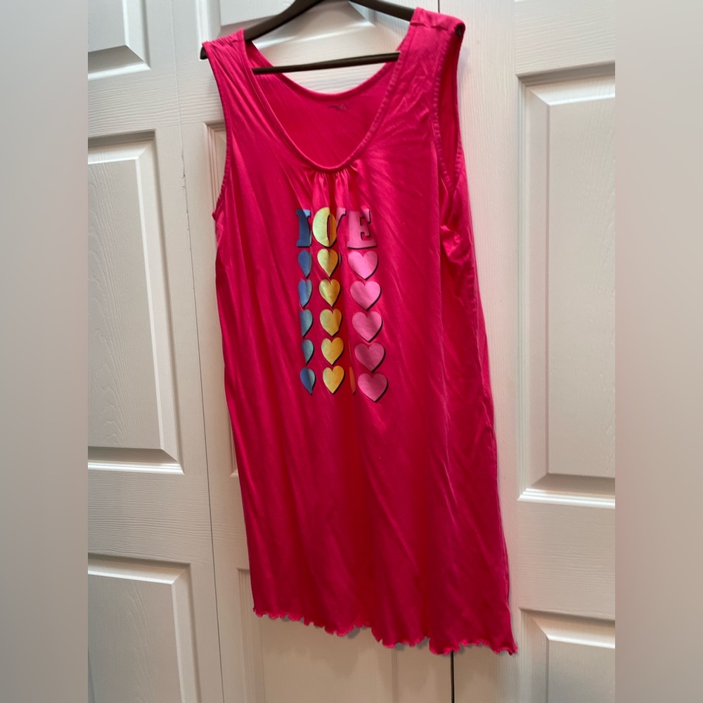 2X Avenue Body Women’s Rainbow LOVE Nightgown Nighty Pajamas - Picture 11 of 13